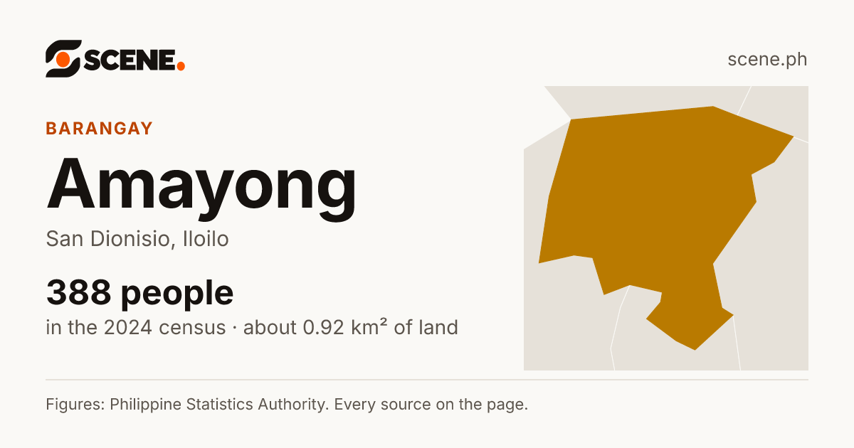 Amayong, San Dionisio, barangay: 388 people in the 2024 census
