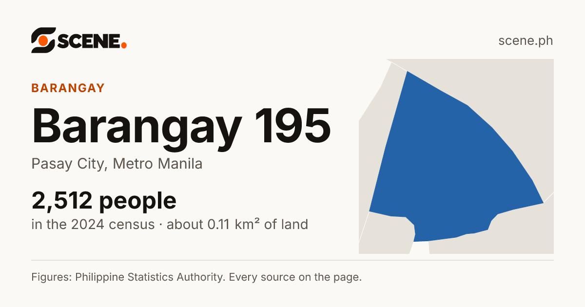 Barangay 195, Pasay City, barangay: 2,512 people in the 2024 census