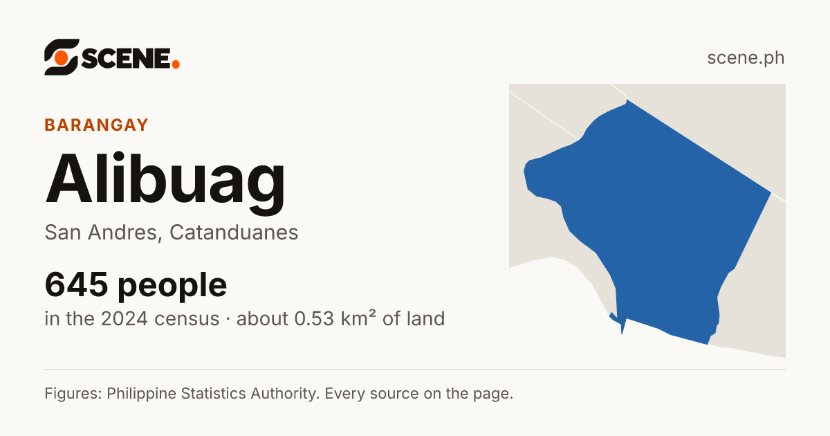 Alibuag, San Andres, barangay: 645 people in the 2024 census