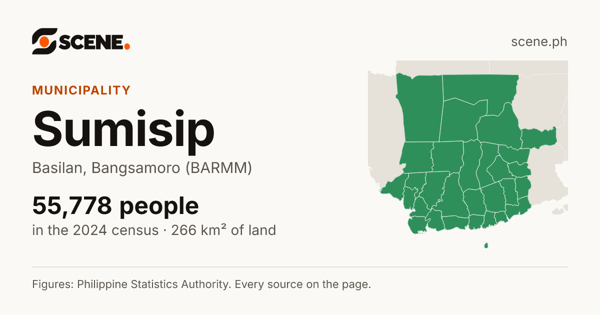 Sumisip, Basilan, municipality: 55,778 people in the 2024 census