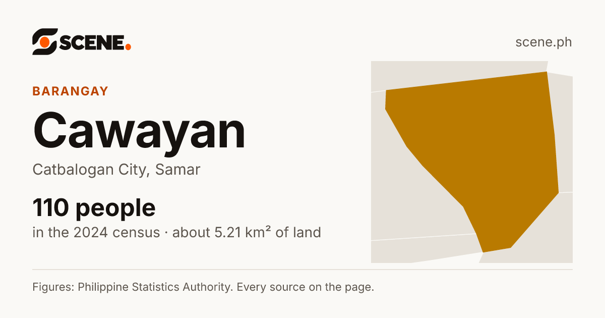 Cawayan, Catbalogan City, barangay: 110 people in the 2024 census