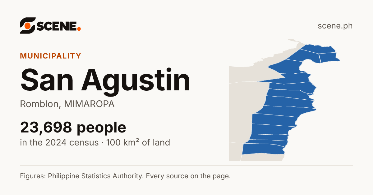 San Agustin, Romblon, municipality: 23,698 people in the 2024 census