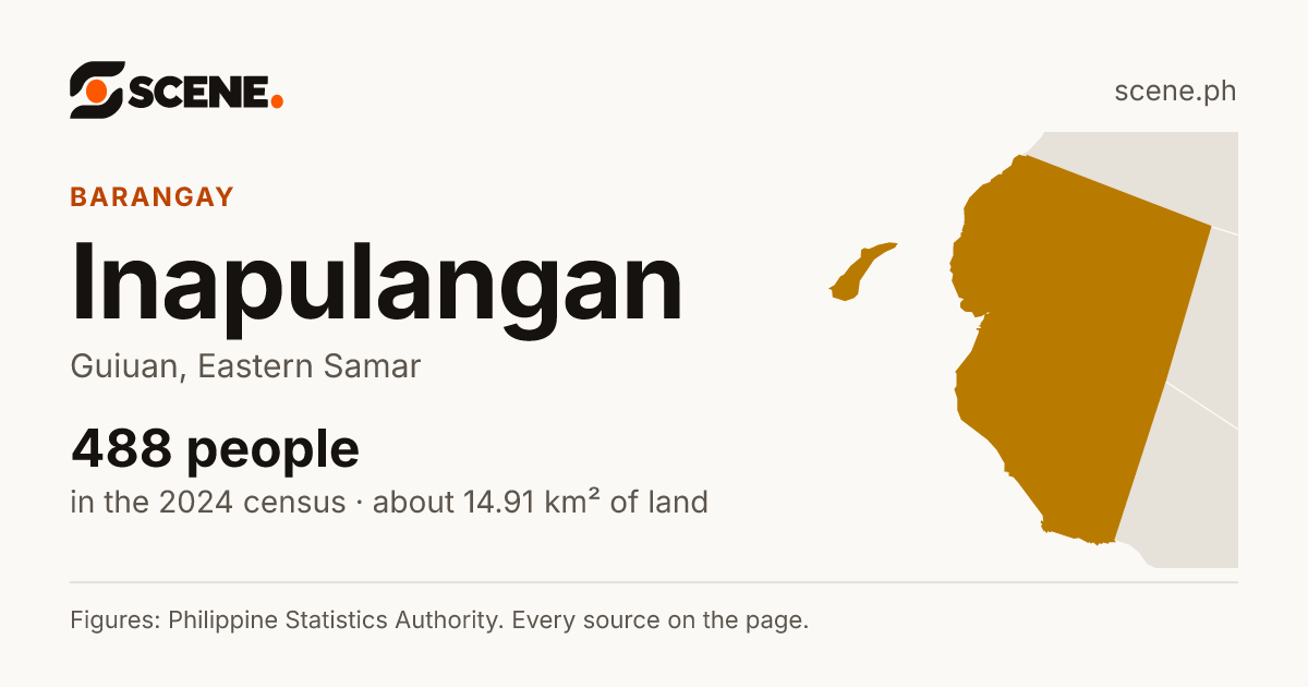 Inapulangan, Guiuan, barangay: 488 people in the 2024 census