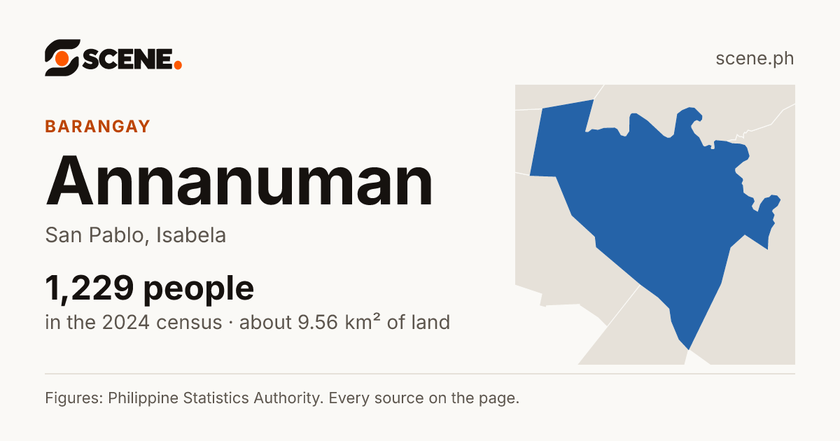 Annanuman, San Pablo, barangay: 1,229 people in the 2024 census