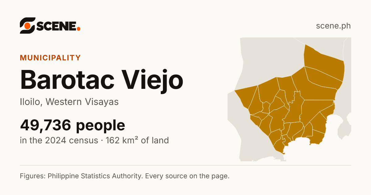 Barotac Viejo, Iloilo, municipality: 49,736 people in the 2024 census