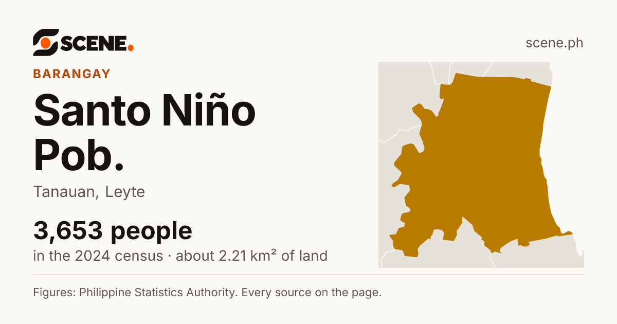 Santo Niño Pob., Tanauan, barangay: 3,653 people in the 2024 census