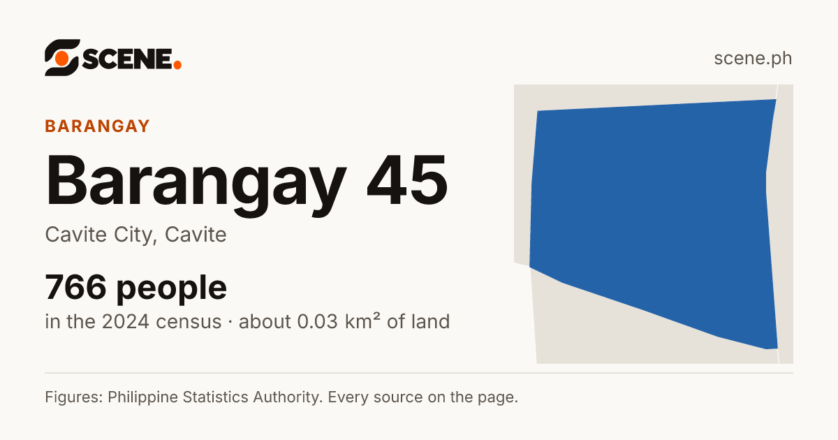 Barangay 45, Cavite City, barangay: 766 people in the 2024 census