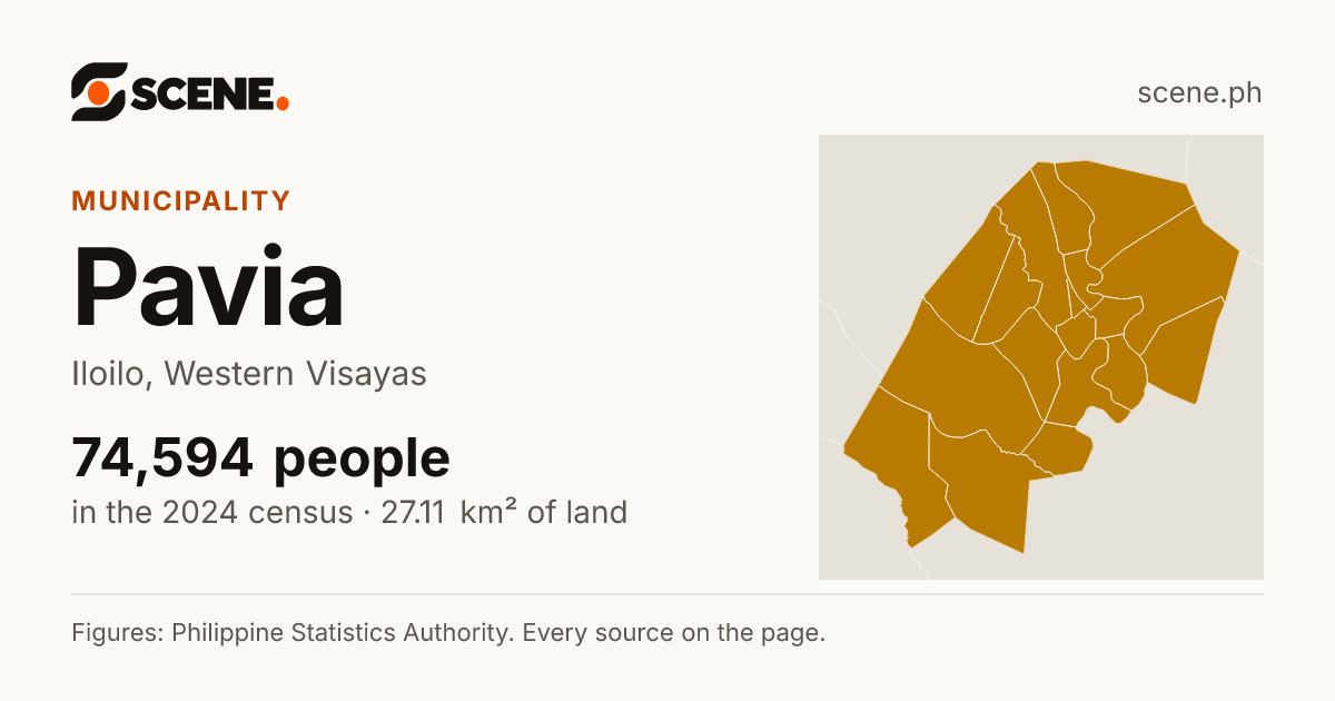 Pavia, Iloilo, municipality: 74,594 people in the 2024 census