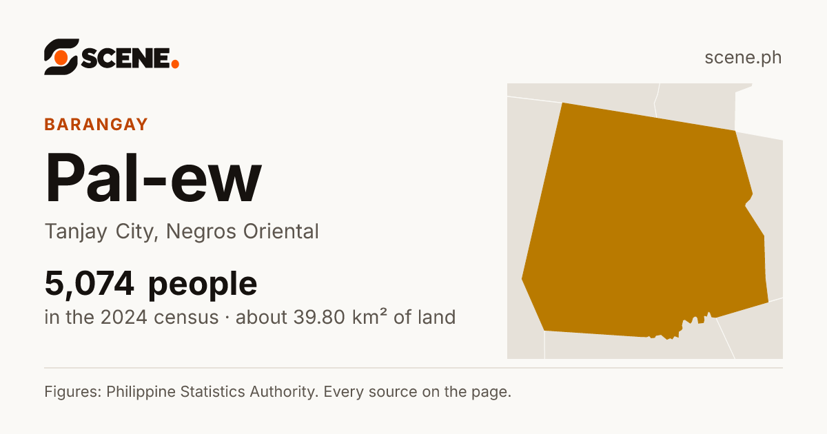 Pal-ew, Tanjay City, barangay: 5,074 people in the 2024 census