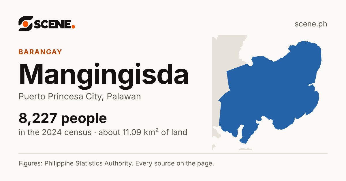 Mangingisda, Puerto Princesa City, barangay: 8,227 people in the 2024 census