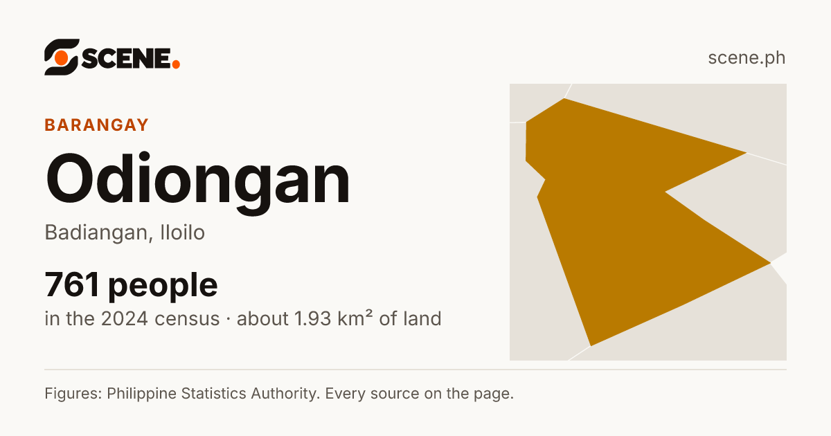 Odiongan, Badiangan, barangay: 761 people in the 2024 census