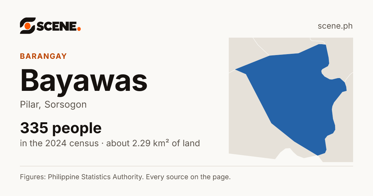 Bayawas, Pilar, barangay: 335 people in the 2024 census