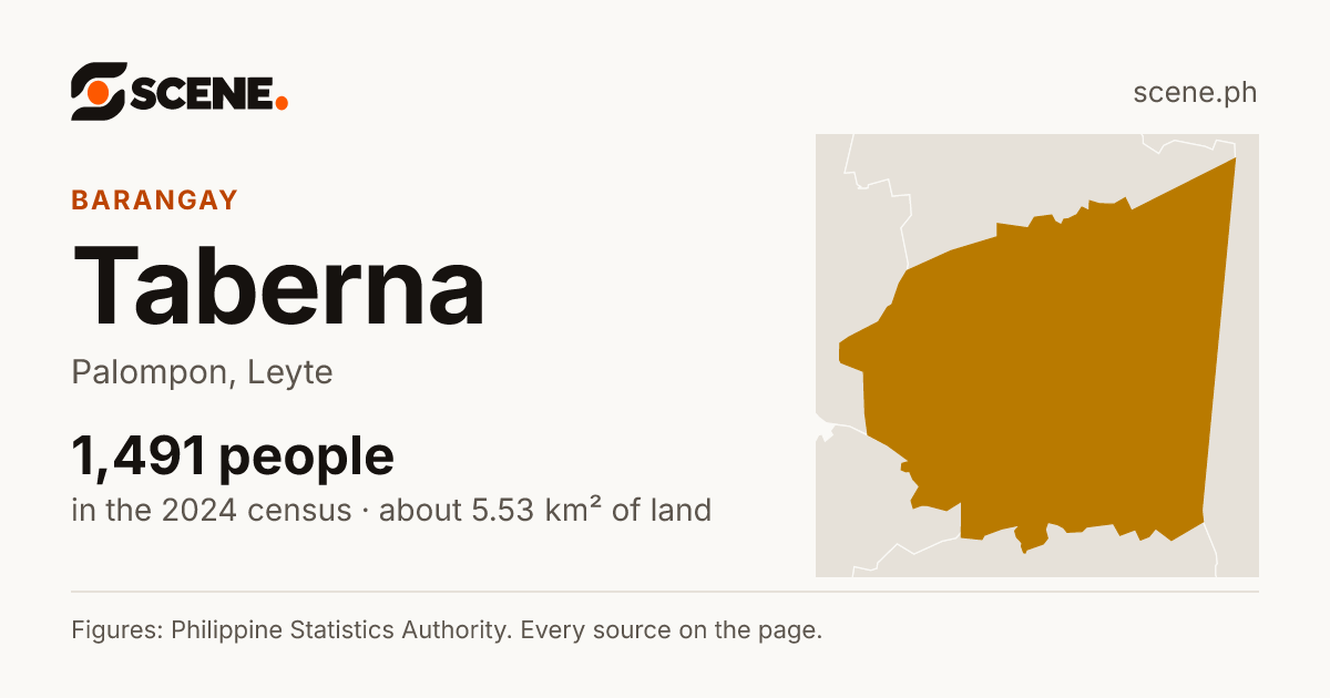 Taberna, Palompon, barangay: 1,491 people in the 2024 census