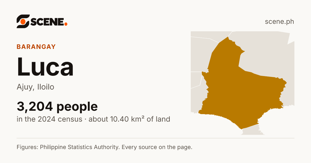 Luca, Ajuy, barangay: 3,204 people in the 2024 census