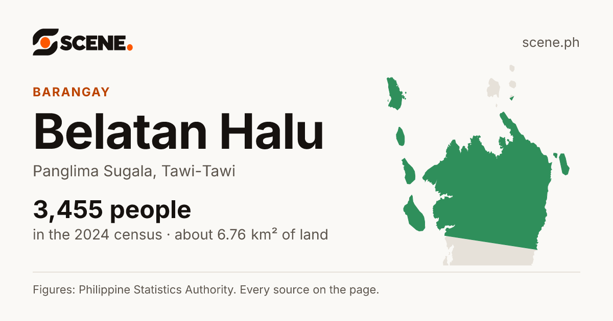 Belatan Halu, Panglima Sugala, barangay: 3,455 people in the 2024 census