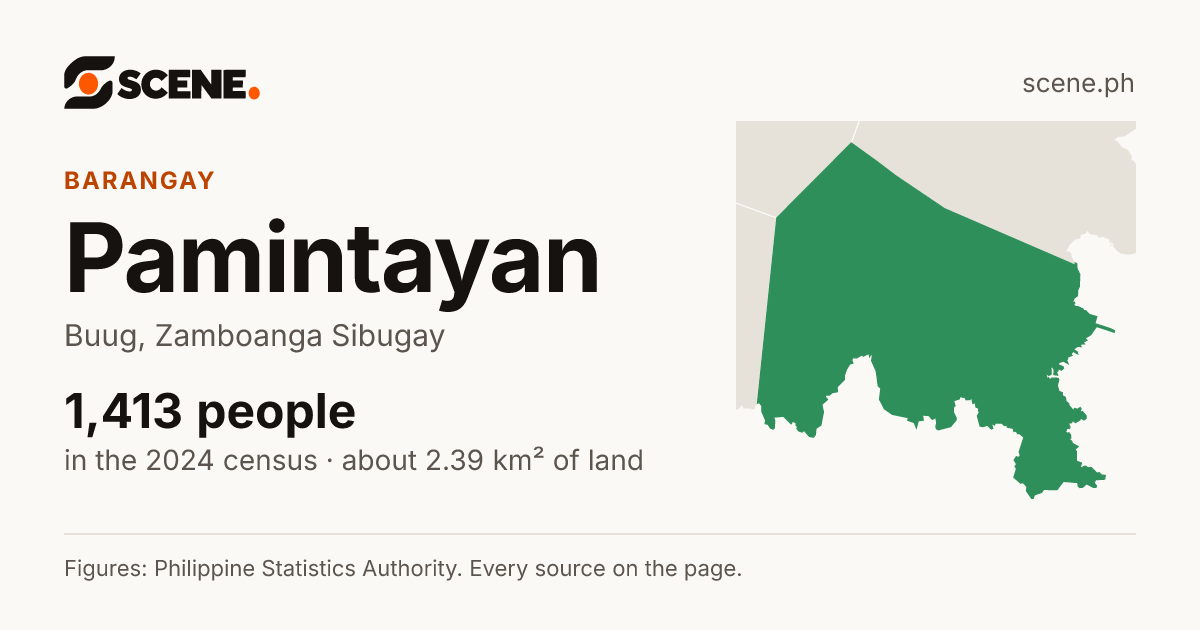 Pamintayan, Buug, barangay: 1,413 people in the 2024 census