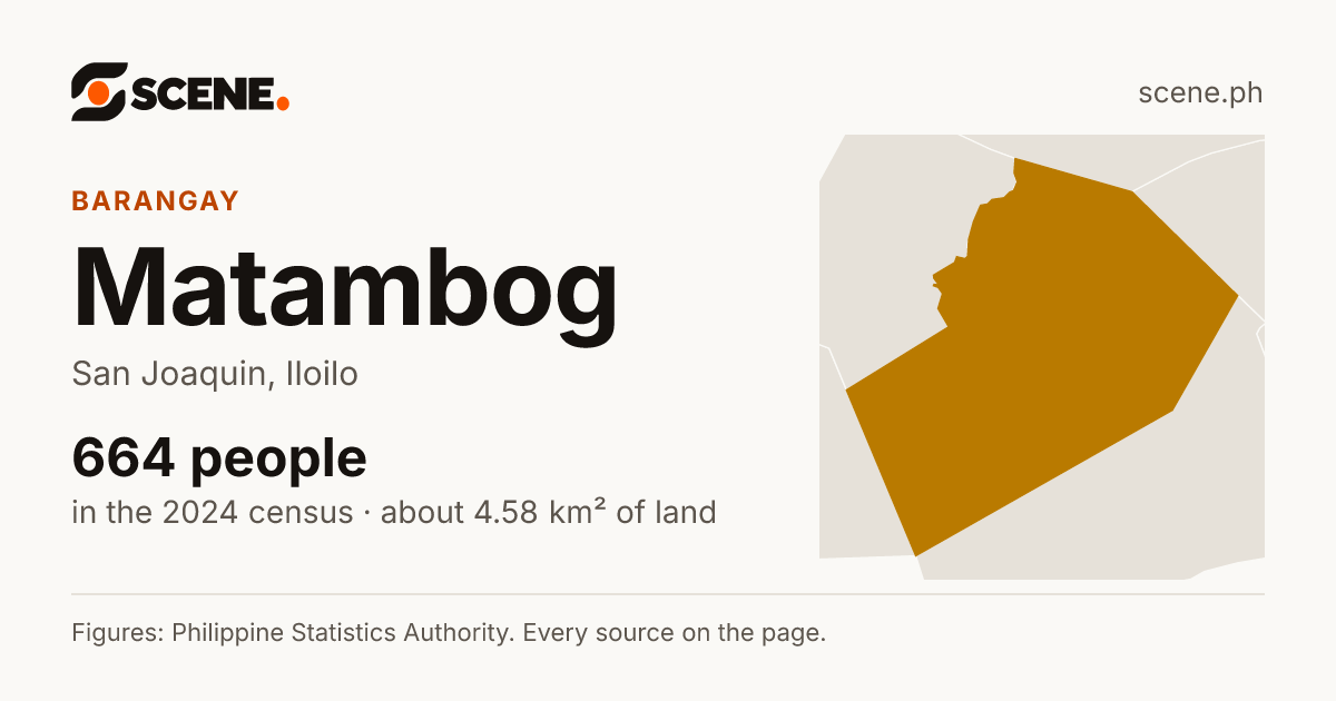 Matambog, San Joaquin, barangay: 664 people in the 2024 census
