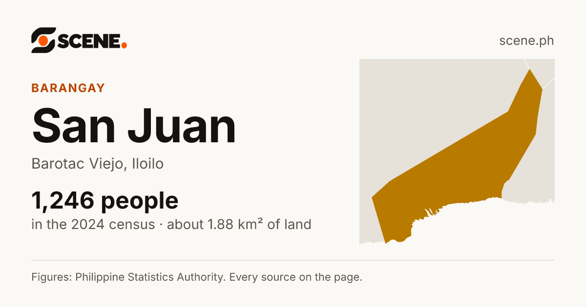 San Juan, Barotac Viejo, barangay: 1,246 people in the 2024 census