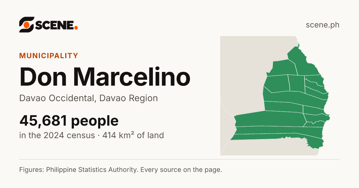 Don Marcelino, Davao Occidental, municipality: 45,681 people in the 2024 census