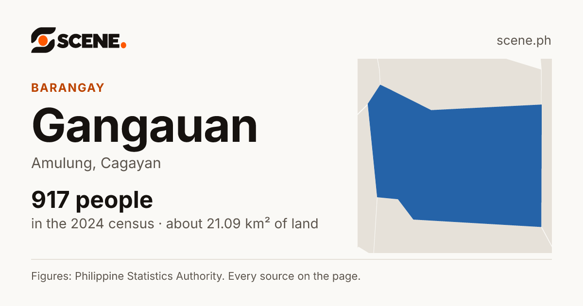 Gangauan, Amulung, barangay: 917 people in the 2024 census