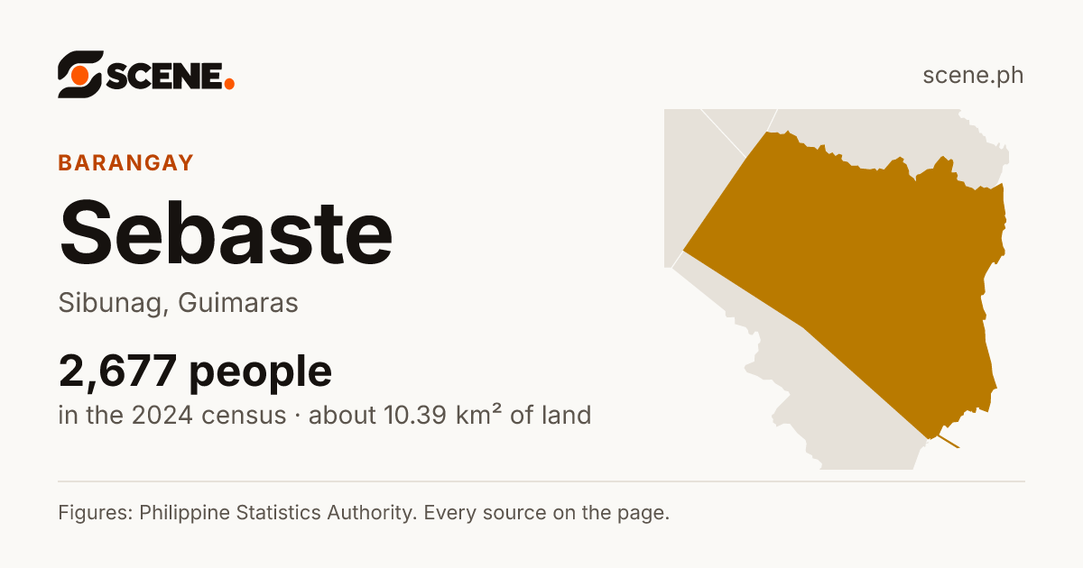 Sebaste, Sibunag, barangay: 2,677 people in the 2024 census