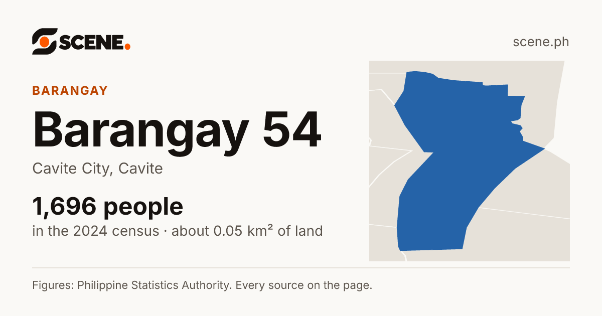 Barangay 54, Cavite City, barangay: 1,696 people in the 2024 census