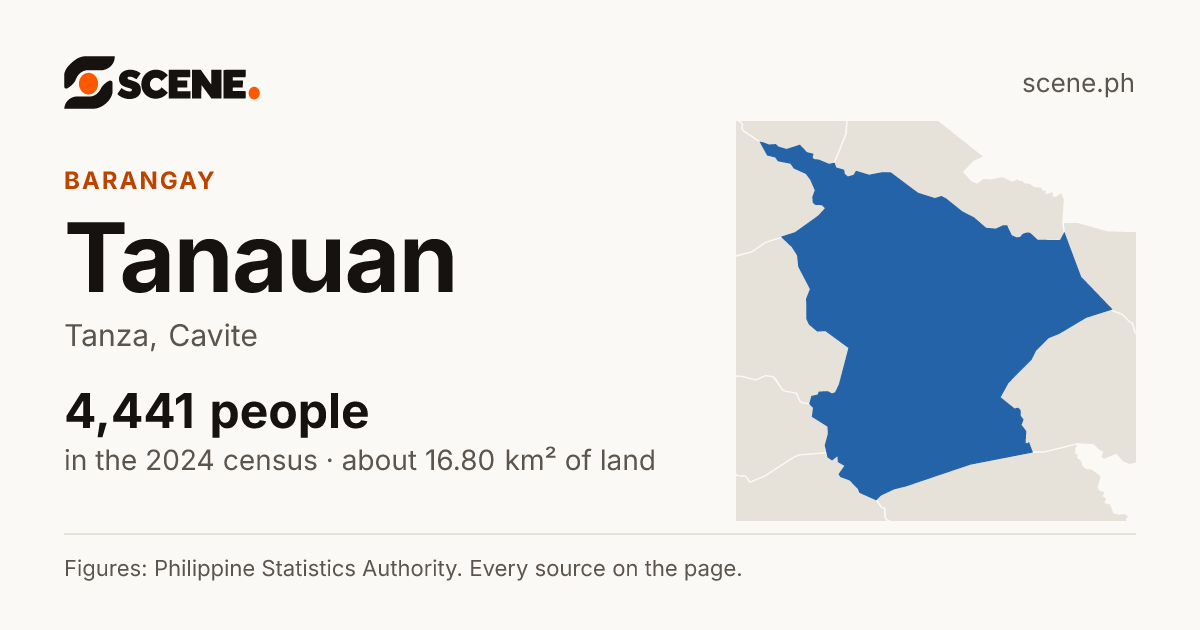 Tanauan, Tanza, barangay: 4,441 people in the 2024 census