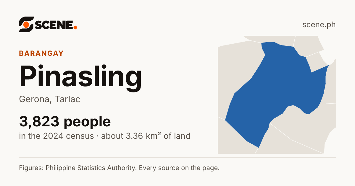 Pinasling, Gerona, barangay: 3,823 people in the 2024 census