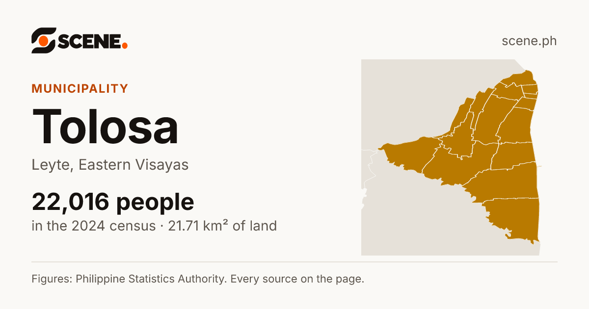 Tolosa, Leyte, municipality: 22,016 people in the 2024 census