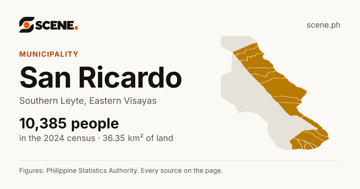 San Ricardo, Southern Leyte, municipality: 10,385 people in the 2024 census