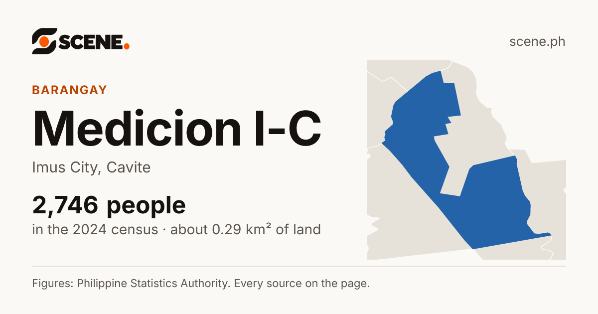 Medicion I-C, Imus City, barangay: 2,746 people in the 2024 census
