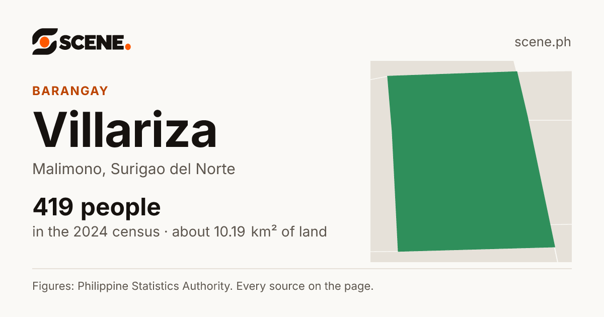 Villariza, Malimono, barangay: 419 people in the 2024 census