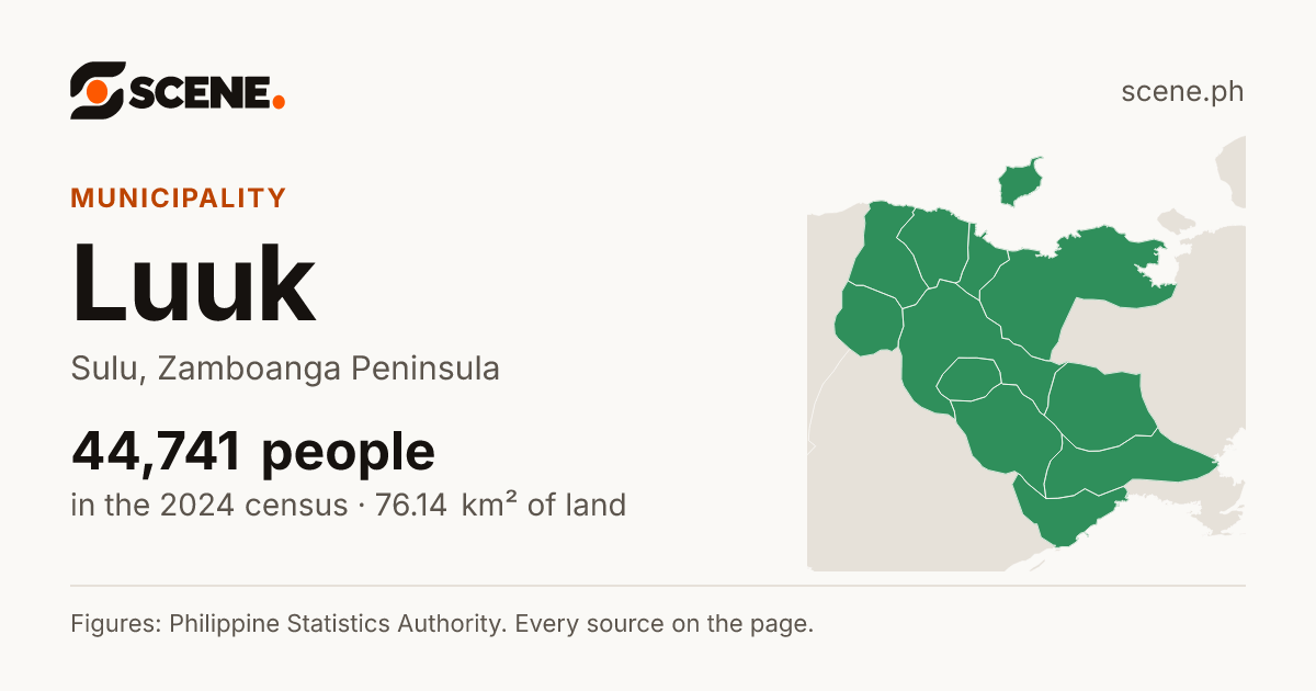 Luuk, Sulu, municipality: 44,741 people in the 2024 census