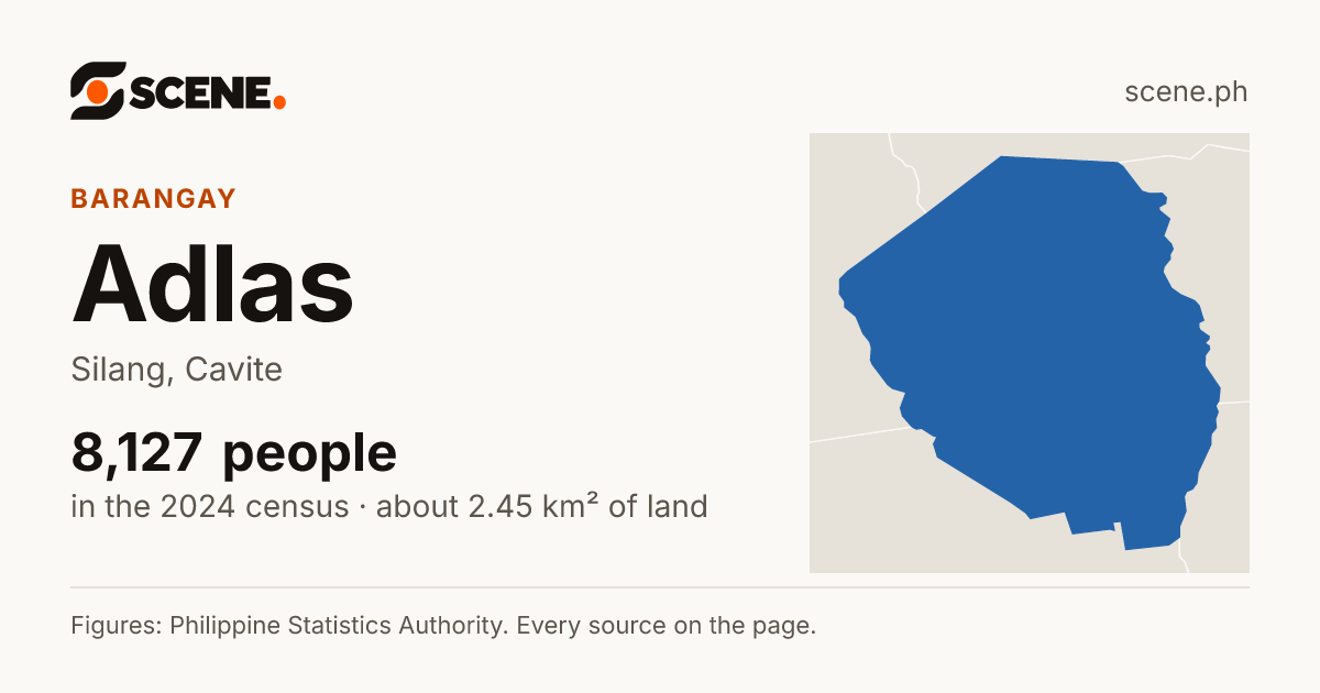 Adlas, Silang, barangay: 8,127 people in the 2024 census