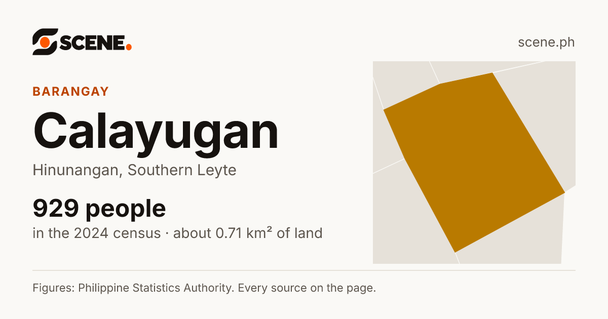 Calayugan, Hinunangan, barangay: 929 people in the 2024 census