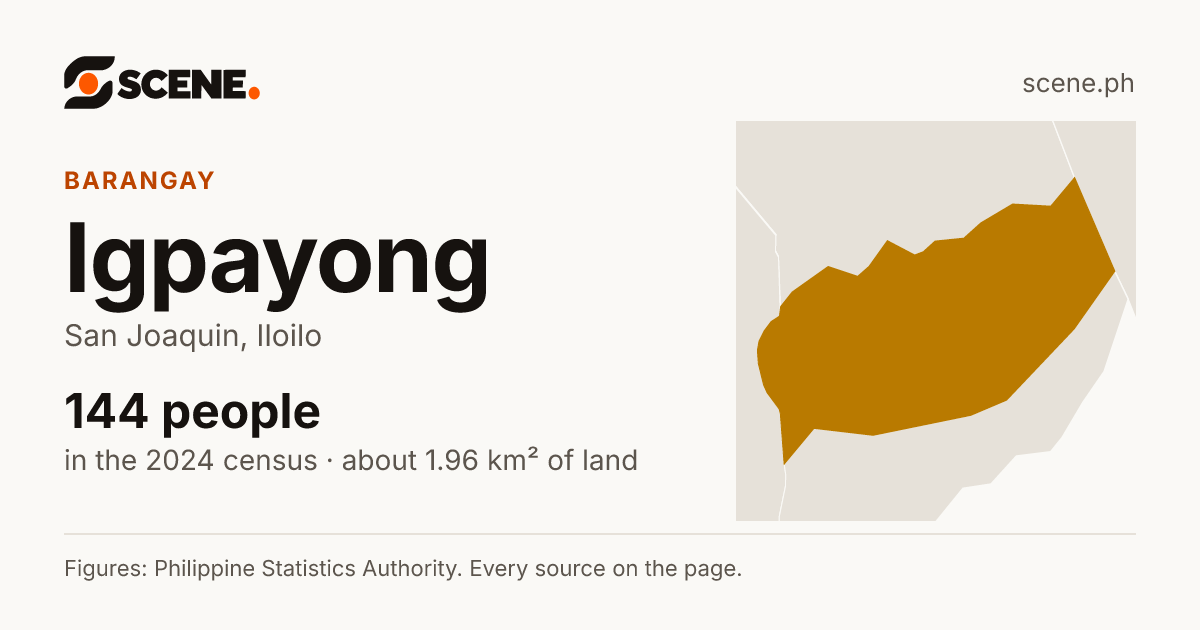 Igpayong, San Joaquin, barangay: 144 people in the 2024 census