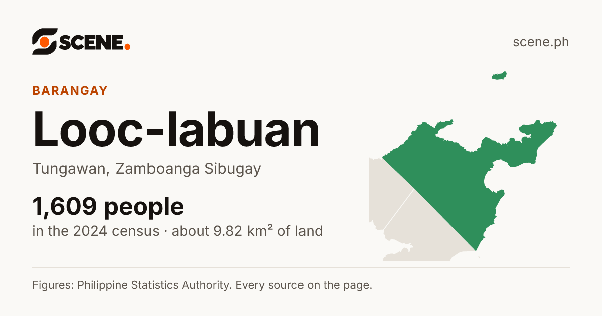 Looc-labuan, Tungawan, barangay: 1,609 people in the 2024 census