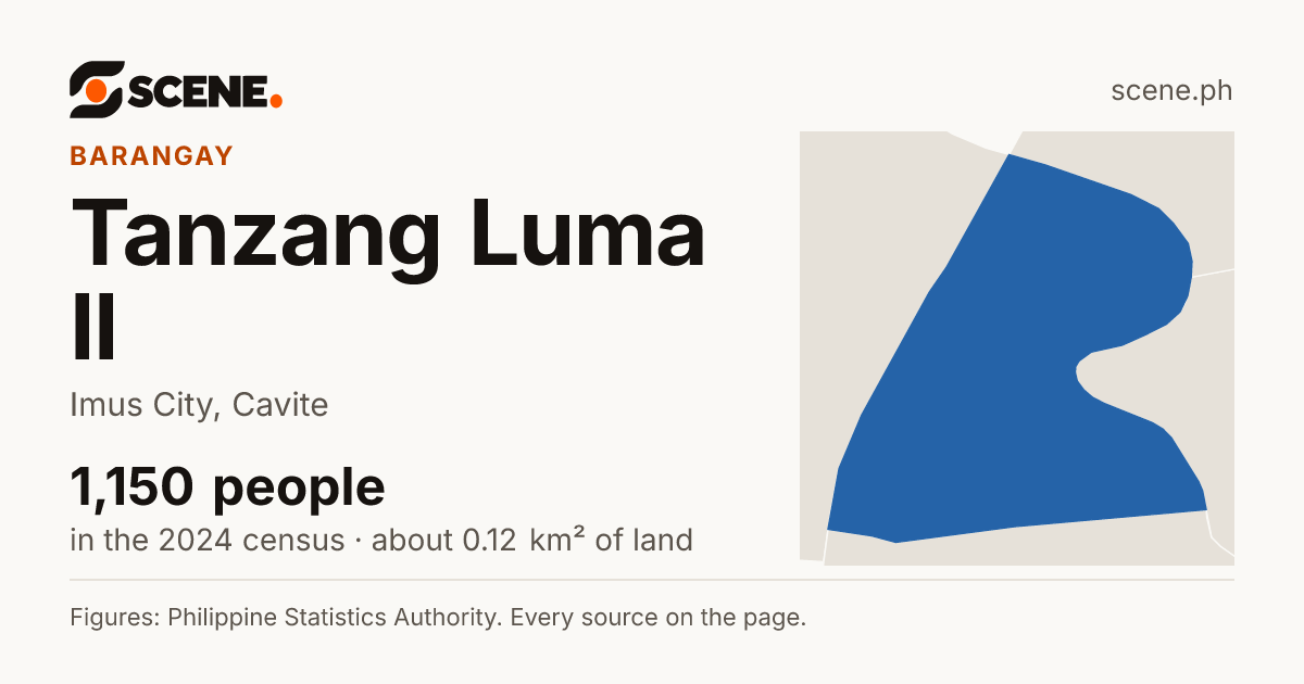 Tanzang Luma II, Imus City, barangay: 1,150 people in the 2024 census