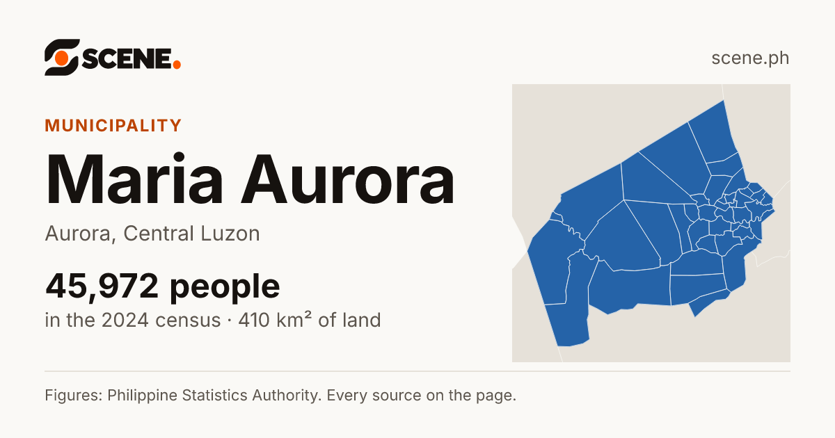 Maria Aurora, Aurora, municipality: 45,972 people in the 2024 census