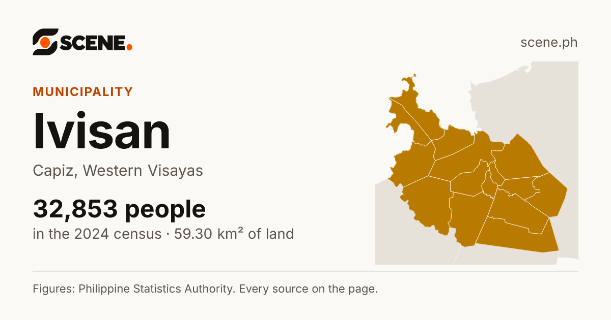Ivisan, Capiz, municipality: 32,853 people in the 2024 census