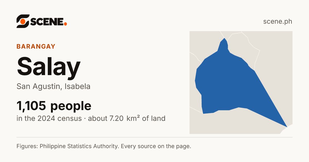 Salay, San Agustin, barangay: 1,105 people in the 2024 census