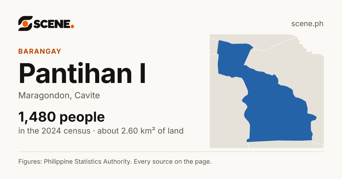 Pantihan I, Maragondon, barangay: 1,480 people in the 2024 census