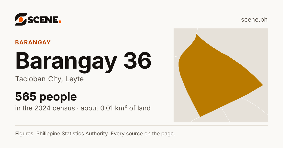 Barangay 36, Tacloban City, barangay: 565 people in the 2024 census