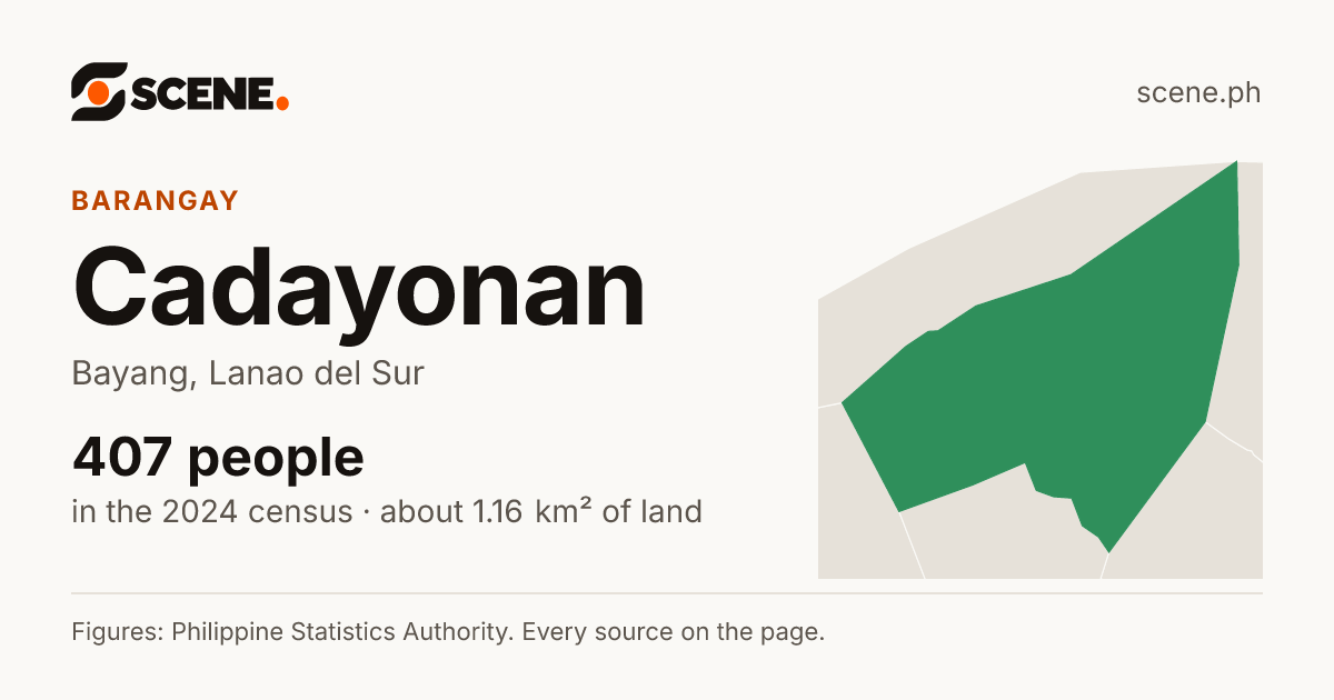 Cadayonan, Bayang, barangay: 407 people in the 2024 census