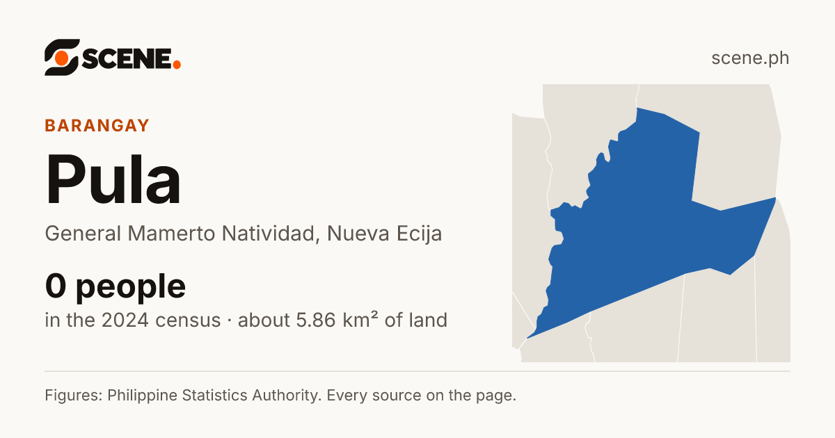 Pula, General Mamerto Natividad, barangay: 0 people in the 2024 census