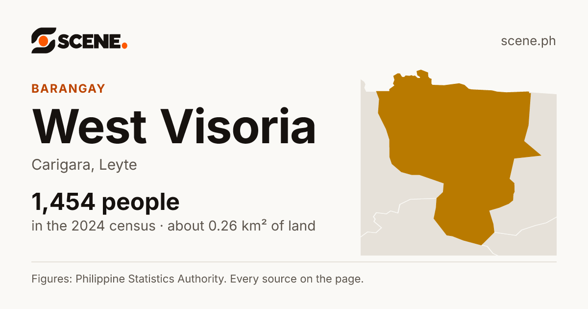 West Visoria, Carigara, barangay: 1,454 people in the 2024 census