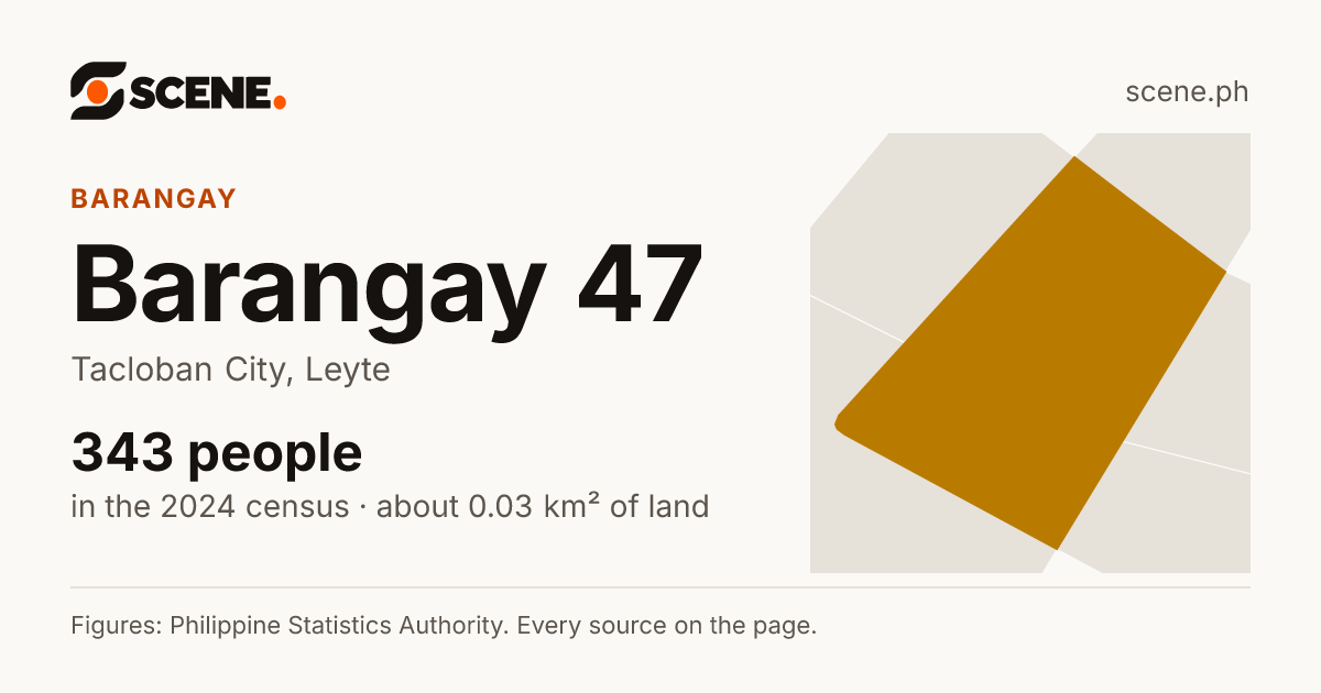 Barangay 47, Tacloban City, barangay: 343 people in the 2024 census