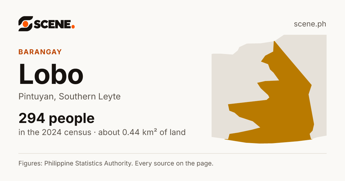 Lobo, Pintuyan, barangay: 294 people in the 2024 census