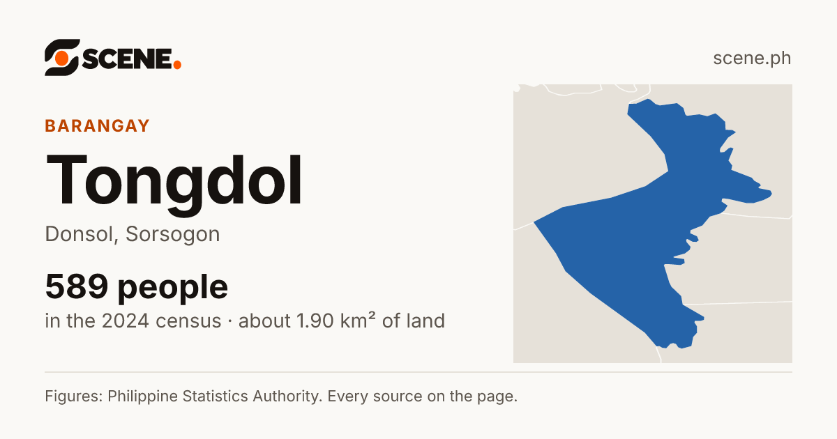 Tongdol, Donsol, barangay: 589 people in the 2024 census