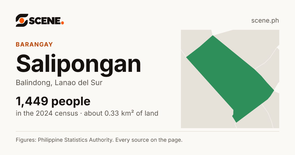 Salipongan, Balindong, barangay: 1,449 people in the 2024 census